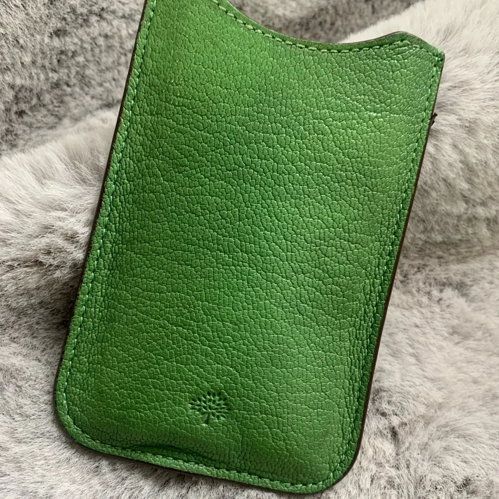 Mulberry Leather Phone case , fits iPhone 4/5 , business cards / cards - Picture 1 of 6